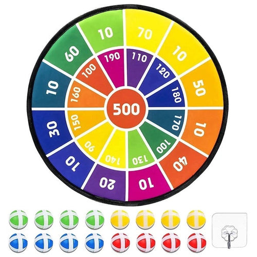 Syenll Dart Board For Kids, Dart Board Set With 16 Balls, 28.7 Inch