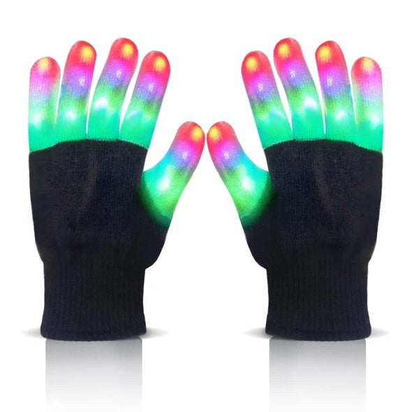 Children LED Finger Gloves, LED Light Up Cool Gloves Colorful Glow